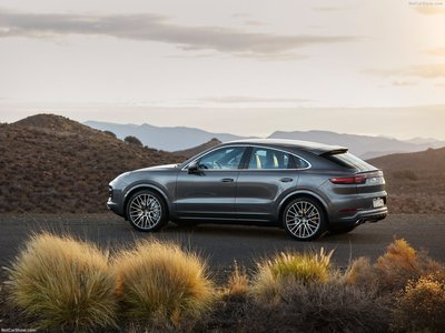 Porsche Cayenne Turbo Coupe 2020 Poster with Hanger
