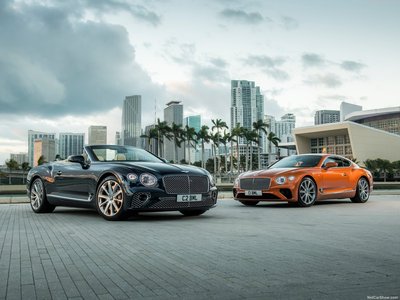 Bentley Continental GT V8 Convertible 2020 Poster with Hanger