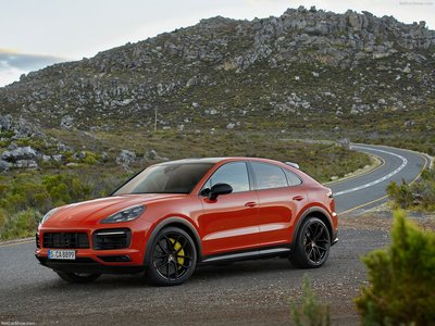 Porsche Cayenne Coupe 2020 Poster with Hanger