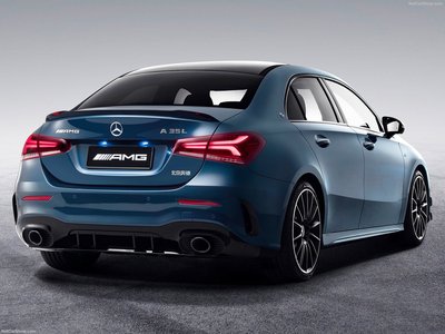 Mercedes-Benz A35 L AMG 4Matic Sedan 2020 Poster with Hanger