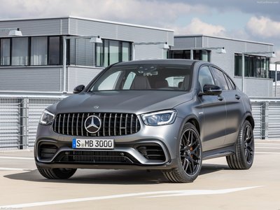 Mercedes-Benz GLC63 S AMG Coupe 2020 Poster with Hanger