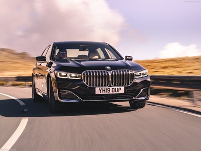 BMW 7-Series [UK] 2020 wooden framed poster