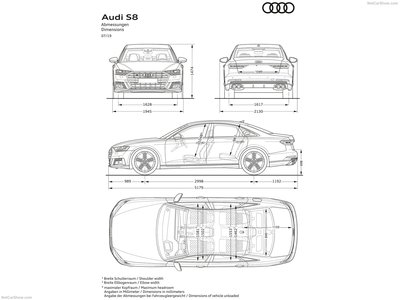 Audi S8 2020 canvas poster