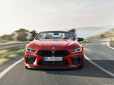BMW M8 Competition Convertible 2020 Poster with Hanger