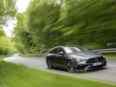 Mercedes-Benz CLA45 S AMG 4Matic Shooting Brake 2020 canvas poster