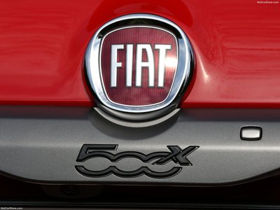 Fiat 500X Sport 2020 metal framed poster