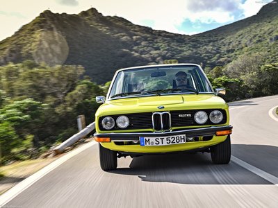 BMW 5-Series 1975 wooden framed poster