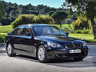 BMW 545i 2005 canvas poster