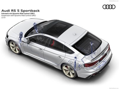 Audi RS5 Sportback 2020 metal framed poster