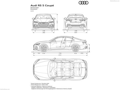 Audi RS5 Coupe 2020 wooden framed poster