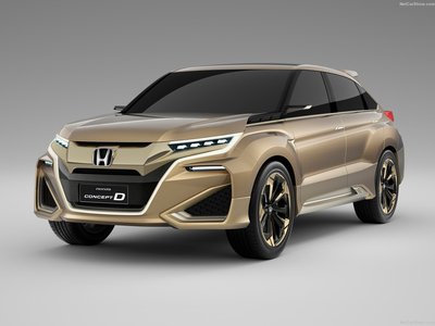 Honda D Concept 2015 metal framed poster