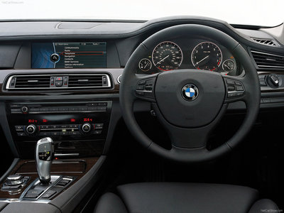 BMW 7-Series [UK] 2009 wooden framed poster