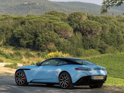 Aston Martin DB11 Frosted Glass Blue 2017 canvas poster