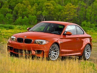 BMW 1-Series M Coupe [US] 2011 wooden framed poster