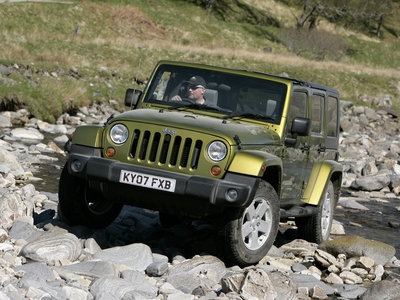 Jeep Wrangler Unlimited [UK] 2008 canvas poster