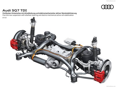 Audi SQ7 TDI 2020 metal framed poster