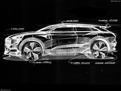 Audi e-tron quattro Concept 2015 metal framed poster