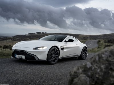 Aston Martin Vantage Morning Frost White 2019 tote bag