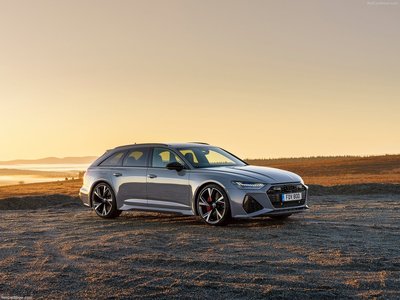 Audi RS6 Avant [UK] 2020 metal framed poster