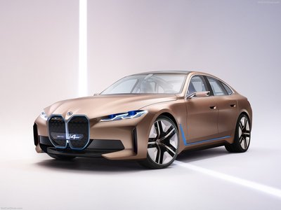 BMW i4 Concept 2020 metal framed poster