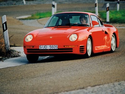 Porsche 959 1986 Poster with Hanger