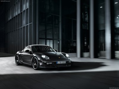 Porsche Cayman S Black Edition 2012 canvas poster