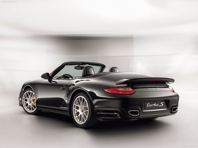 Porsche 911 Turbo S Cabriolet 2011 Poster with Hanger