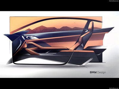 BMW 4-Series Coupe 2021 metal framed poster