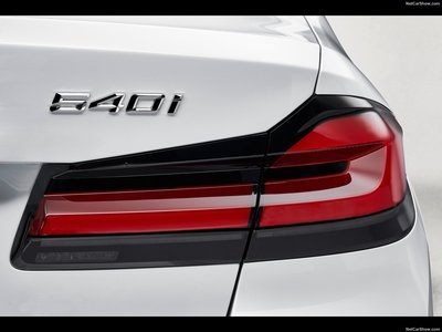 BMW 5-Series 2021 metal framed poster