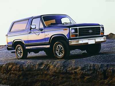Ford Bronco 1980 canvas poster