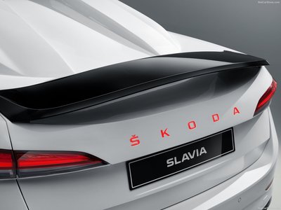 Skoda Slavia Concept 2020 metal framed poster