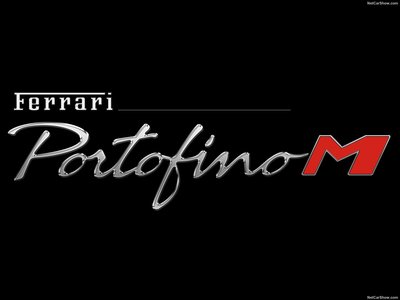 Ferrari Portofino M 2021 wooden framed poster