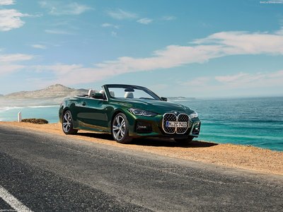 BMW 4-Series Convertible 2021 Poster with Hanger
