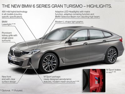 BMW 6-Series Gran Turismo 2021 Mouse Pad 1440537