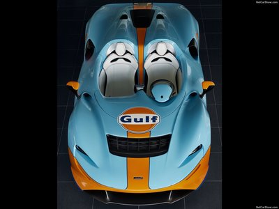 McLaren Elva Gulf Theme by MSO 2021 mouse pad