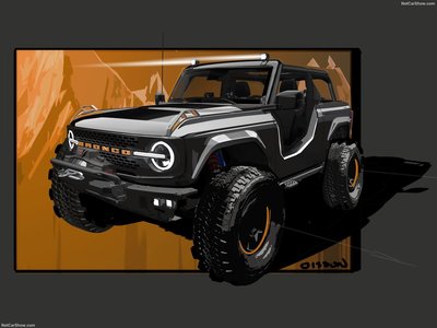 Ford Bronco Badlands Sasquatch 2-Door Concept 2020 metal framed poster
