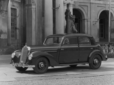 Mercedes-Benz 220 W187 1951 tote bag