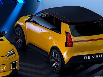 Renault 5 Concept 2021 metal framed poster