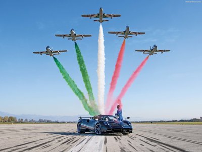 Pagani Huayra Tricolore 2021 Poster with Hanger