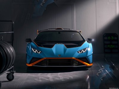 Lamborghini Huracan STO 2021 Poster with Hanger