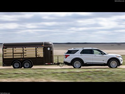 Ford Explorer King Ranch Edition 2021 canvas poster