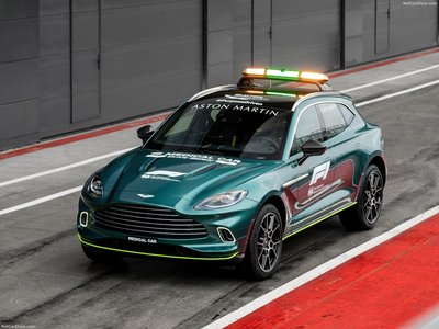 Aston Martin DBX F1 Medical Car 2021 Poster with Hanger
