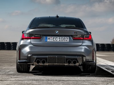 BMW M3 Competition Sedan M xDrive 2022 Poster with Hanger