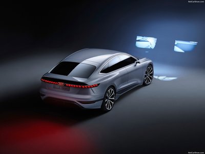 Audi A6 e-tron Concept 2021 Poster with Hanger
