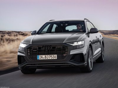 Audi Q8 competition plus 2022 wooden framed poster