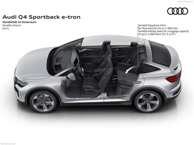 Audi Q4 Sportback e-tron 2022 canvas poster