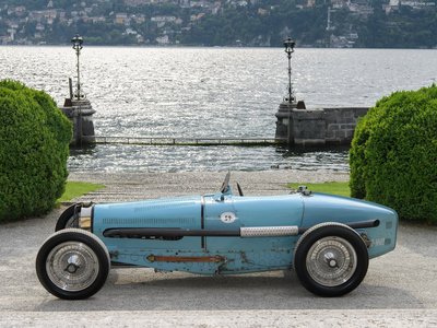Bugatti Type 59 1934 metal framed poster