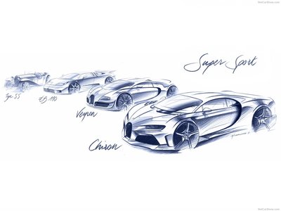 Bugatti Chiron Super Sport 2022 metal framed poster