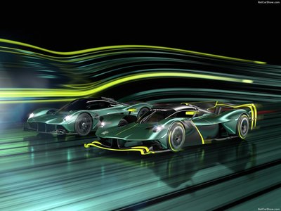 Aston Martin Valkyrie AMR Pro 2022 Poster with Hanger