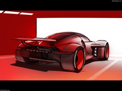 Porsche Mission R Concept 2021 poster
